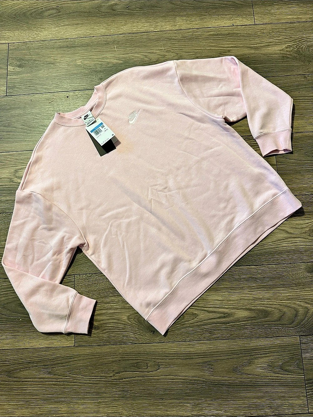 Nike Sportswear Phoenix Fleece Oversized Crew-Neck Sweatshirt Pink Crewneck